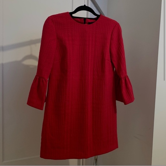 ZARA Fuchsia Dress with Long Sleeves - Picture 4 of 8